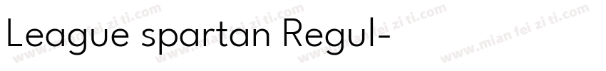 League spartan Regul字体转换